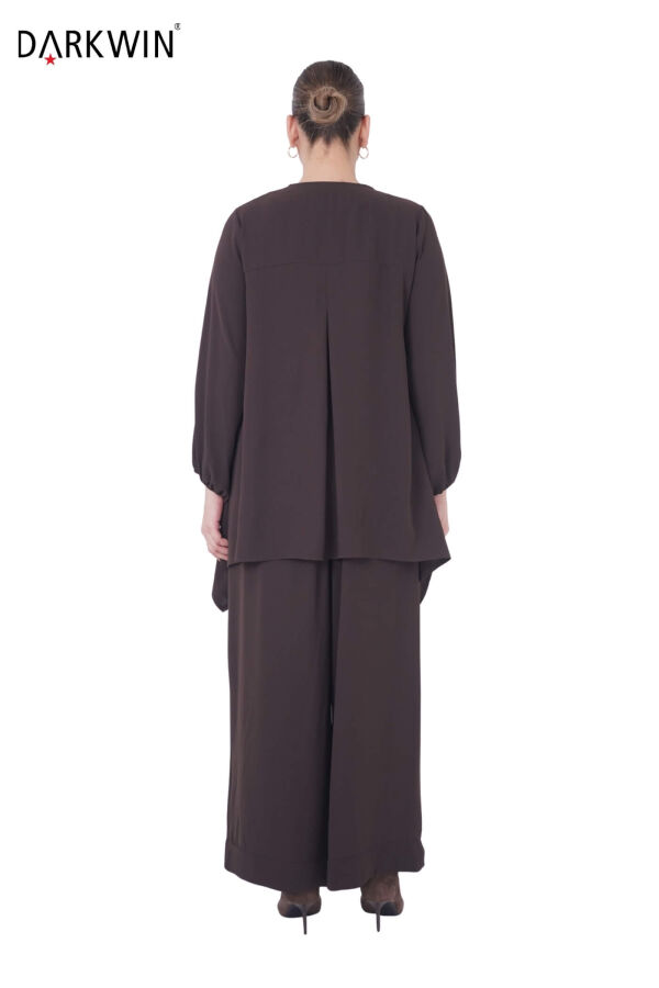 B3902 DARKWIN BLUZ-PANTOLON KAHVE - 4
