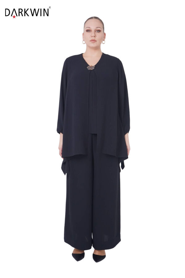 B3902 DARKWIN BLUZ-PANTOLON SIYAH - 1