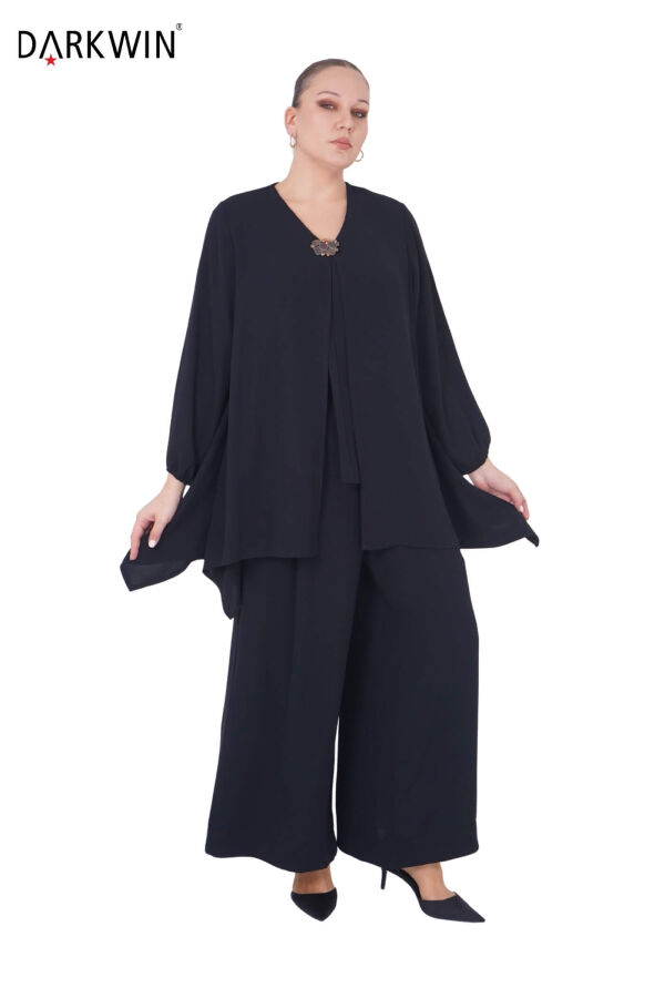 B3902 DARKWIN BLUZ-PANTOLON SIYAH - 5