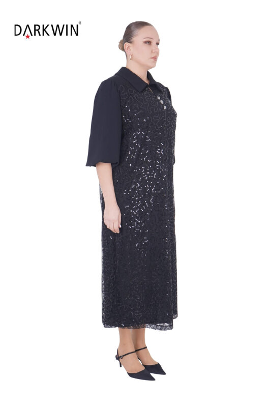 B3907 DARKWIN ELBİSE SIYAH - DARKWIN (1)