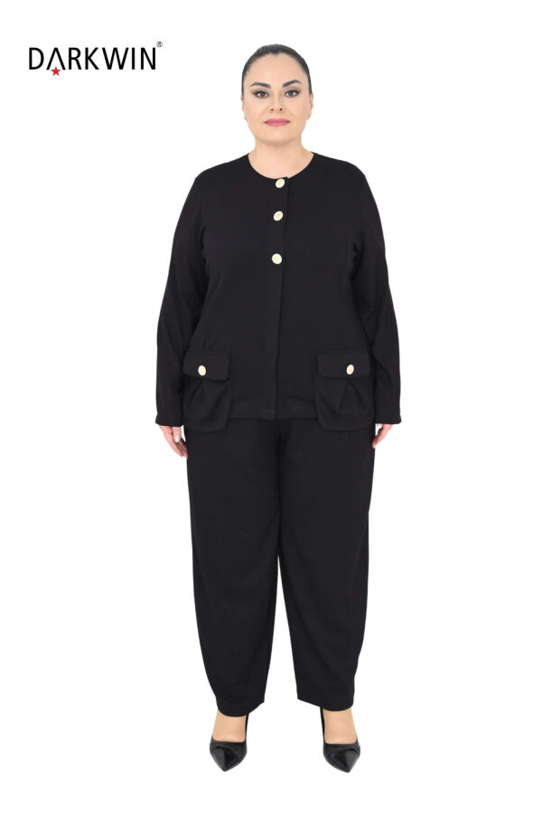 B3908 DARKWIN CEKET-PANTOLON SIYAH - 1