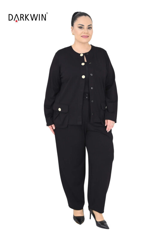 B3908 DARKWIN CEKET-PANTOLON SIYAH - 5