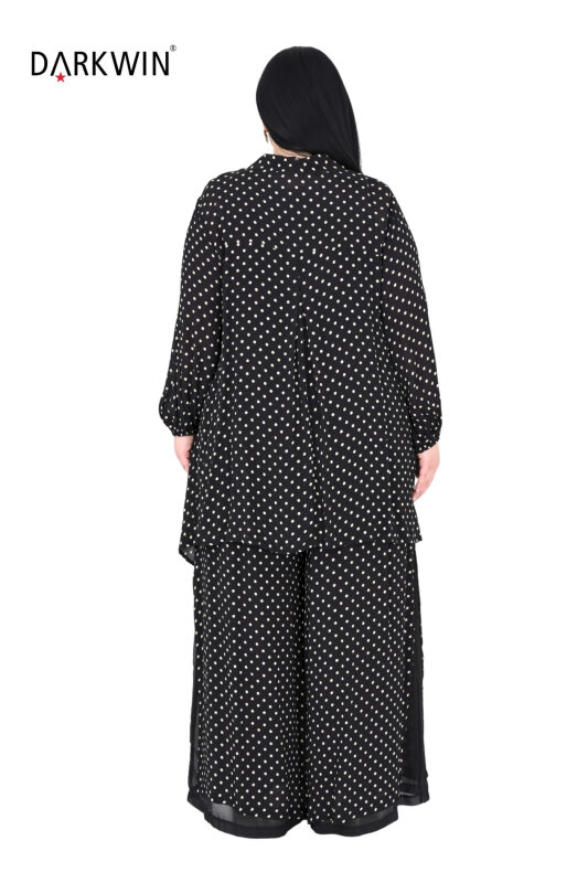 B3909 DARKWIN BLUZ-ETEK SIYAH-EKRU - 3