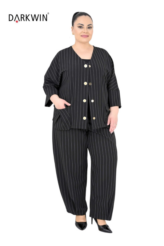 B3913 DARKWIN CEKET-PANTOLON SIYAH - 4