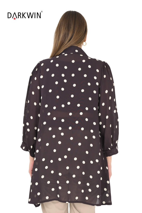 B3924 DARKWIN GÖMLEK KAHVE-BEYAZ - 3