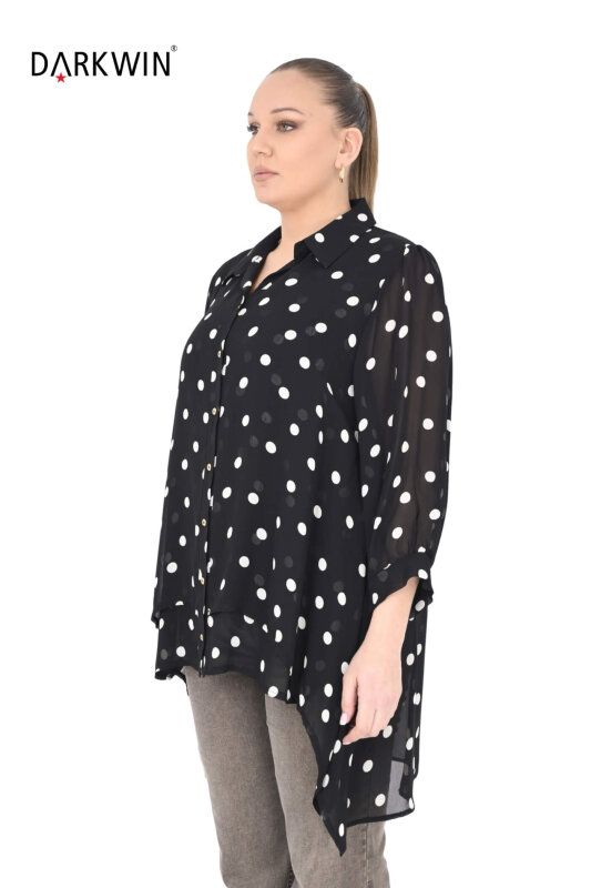 B3924 DARKWIN GÖMLEK SIYAH-BEYAZ - 2