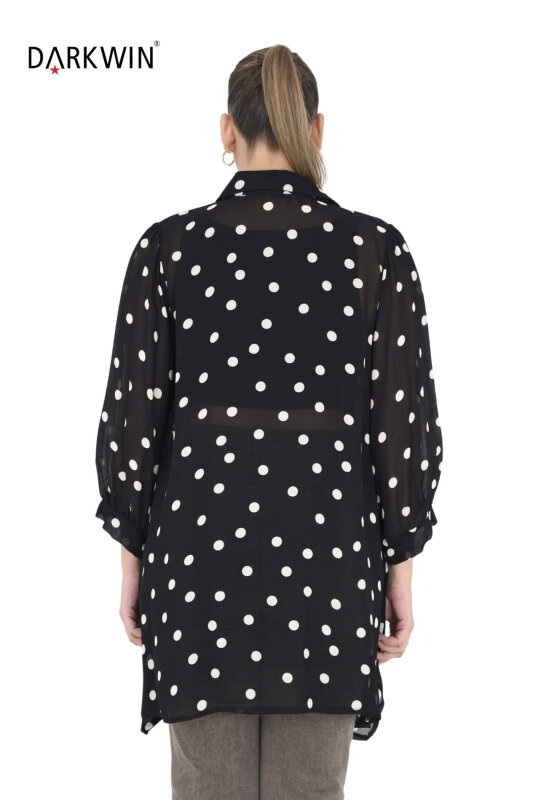 B3924 DARKWIN GÖMLEK SIYAH-BEYAZ - 3