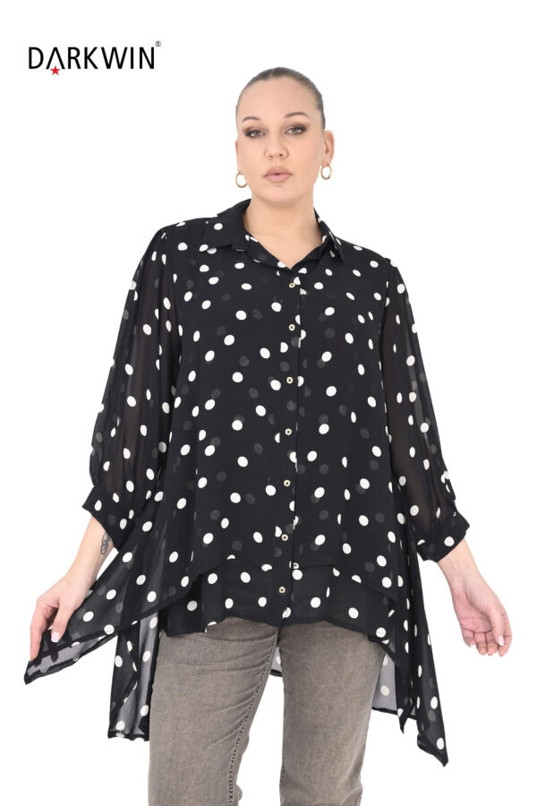 B3924 DARKWIN GÖMLEK SIYAH-BEYAZ - 4