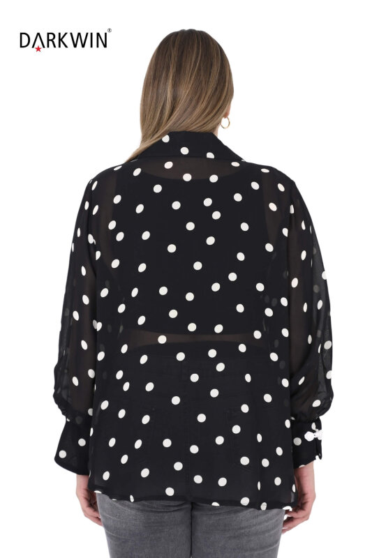 B3927 DARKWIN BLUZ SIYAH-EKRU - 3