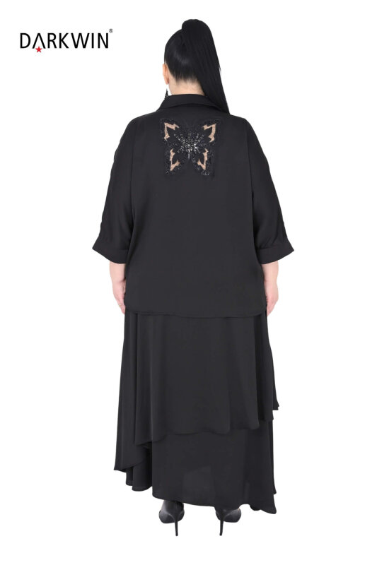 B3928 DARKWIN GÖMLEK-ETEK SIYAH - 3