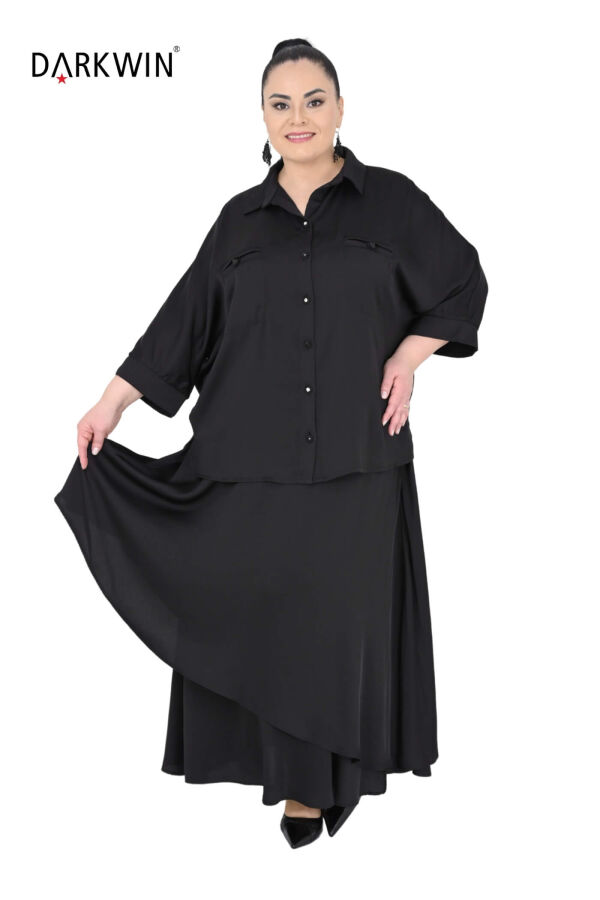 B3928 DARKWIN GÖMLEK-ETEK SIYAH - 4