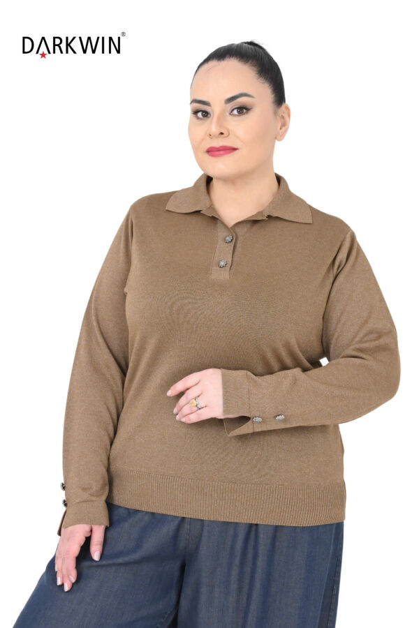 B3964 DARKWIN BLUZ ACIK KAHVE - 4