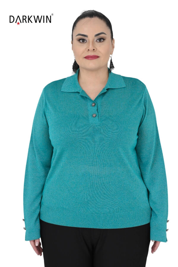 B3964 DARKWIN BLUZ TURKUAZ - 1