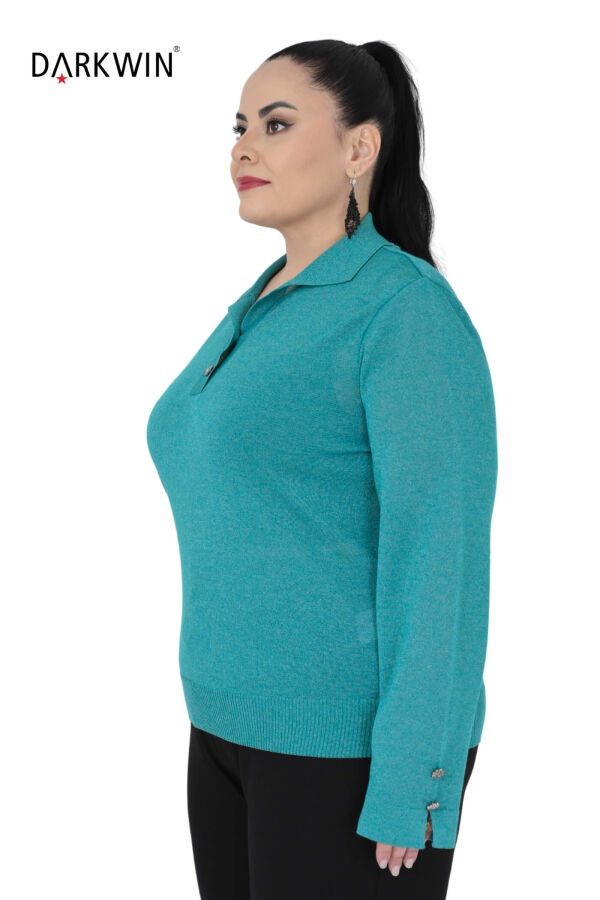 B3964 DARKWIN BLUZ TURKUAZ - 2
