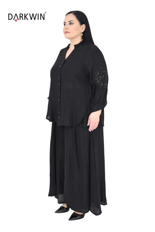 B3969 DARKWIN BLUZ-PANTOLON SIYAH - 3