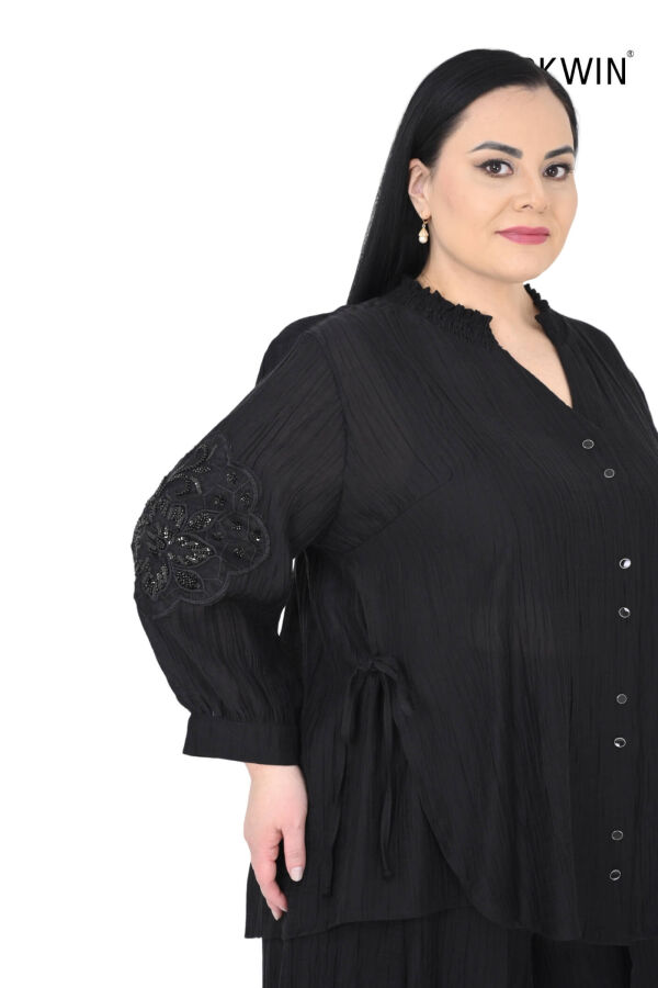 B3969 DARKWIN BLUZ-PANTOLON SIYAH - 7