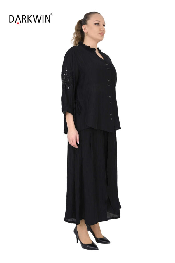 B3969 DARKWIN BLUZ-PANTOLON SIYAH - 4