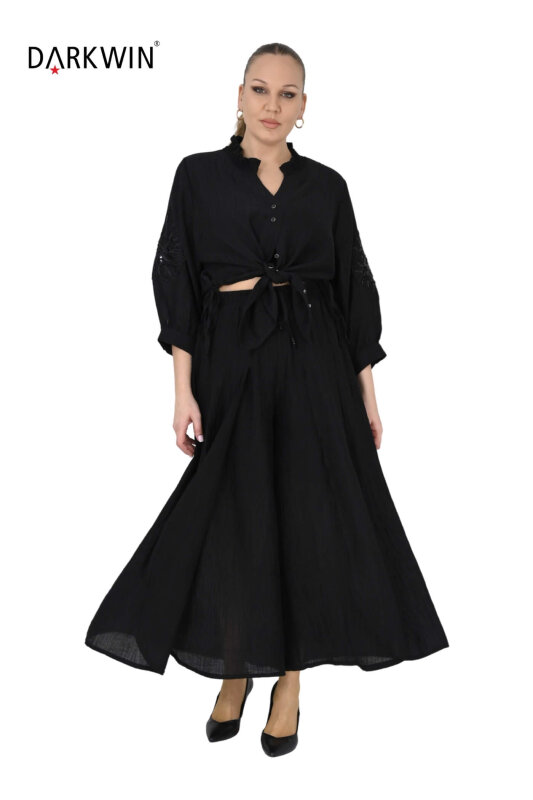 B3969 DARKWIN BLUZ-PANTOLON SIYAH - 10