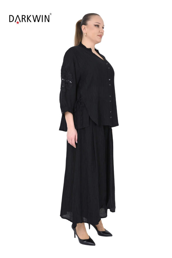 B3969 DARKWIN BLUZ-PANTOLON SIYAH - 2
