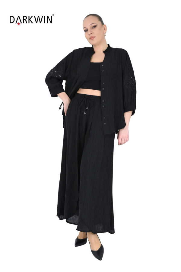 B3969 DARKWIN BLUZ-PANTOLON SIYAH - 5