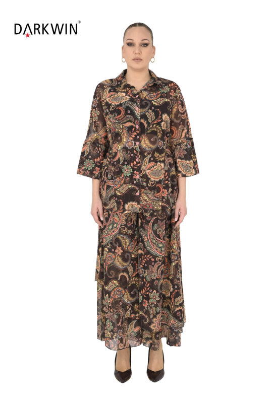 B3978 DARKWIN TUNİK-PANTOLON DESENLI - DARKWIN