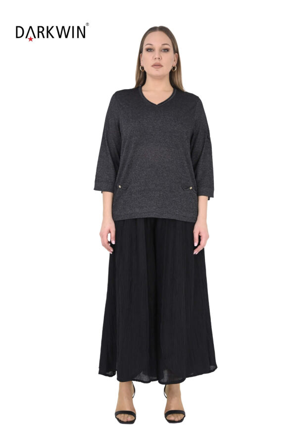 B3981 DARKWIN BLUZ-ETEK SIYAH - 1