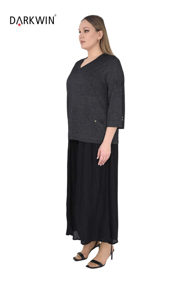 B3981 DARKWIN BLUZ-ETEK SIYAH - 2