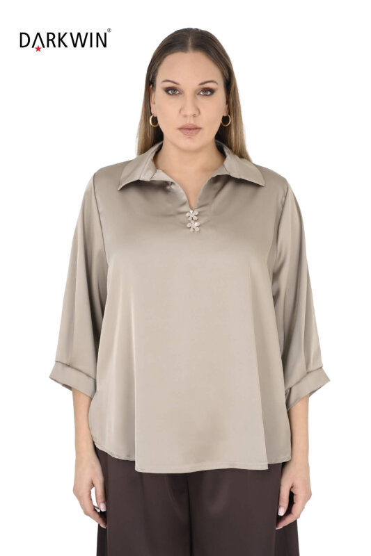 B3989 DARKWIN BLUZ BEJ - DARKWIN