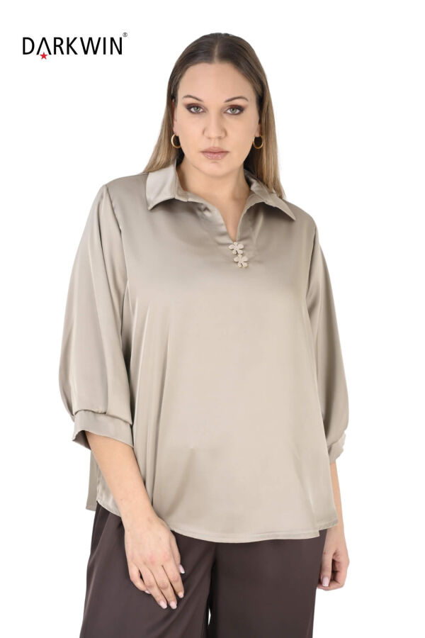 B3989 DARKWIN BLUZ BEJ - 4