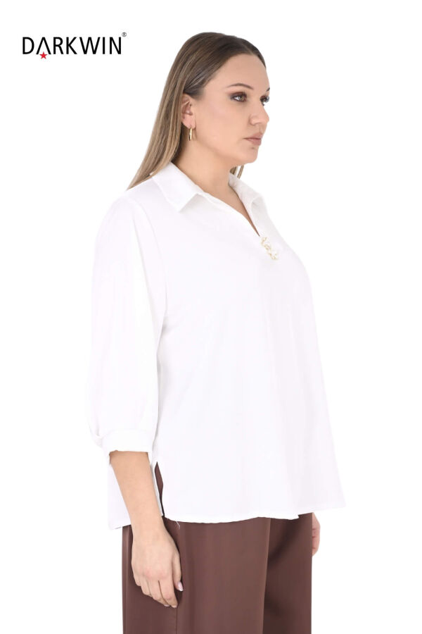 B3989 DARKWIN BLUZ EKRU - 2