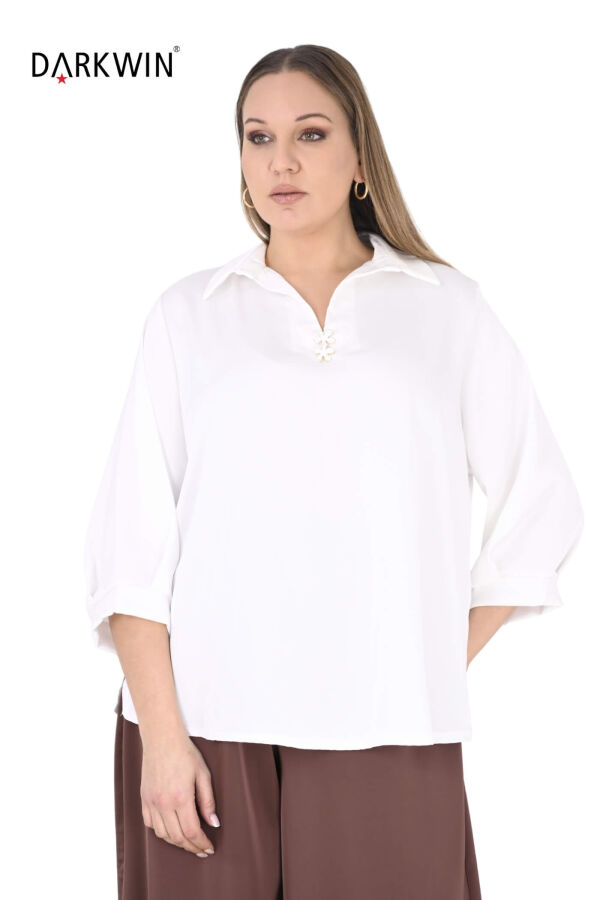 B3989 DARKWIN BLUZ EKRU - 4