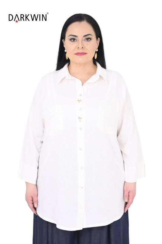 B3995 DARKWIN GÖMLEK BEYAZ - DARKWIN