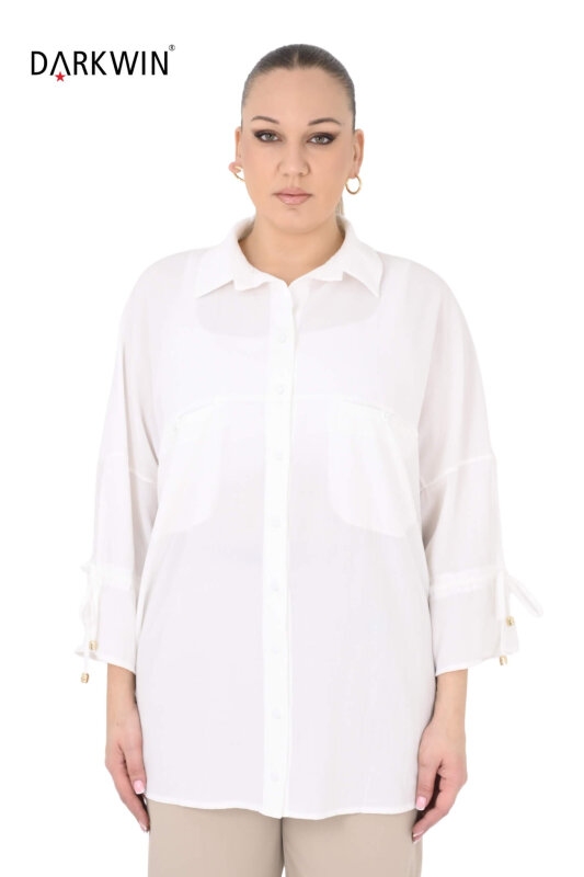 B3996 DARKWIN GÖMLEK EKRU - DARKWIN