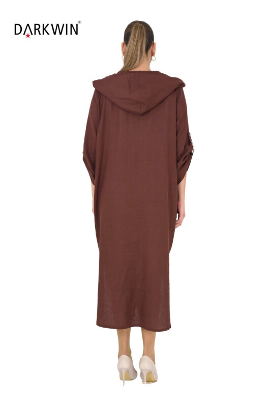 B4003 DARKWIN ELBİSE ACIK KAHVE - 3