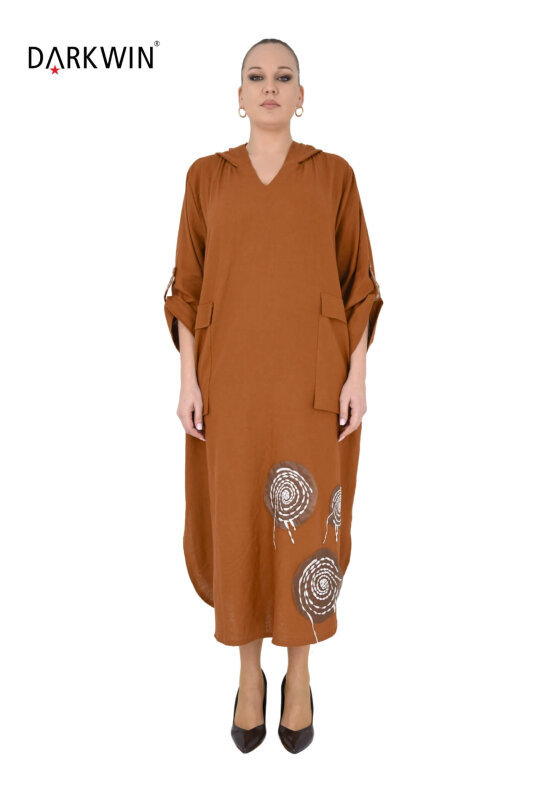 B4003 DARKWIN ELBİSE ACIK KAHVE - DARKWIN (1)