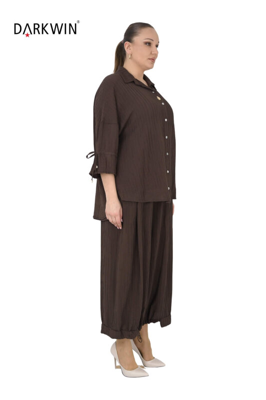 B4004 DARKWIN GÖMLEK-PANTOLON KAHVE - DARKWIN (1)