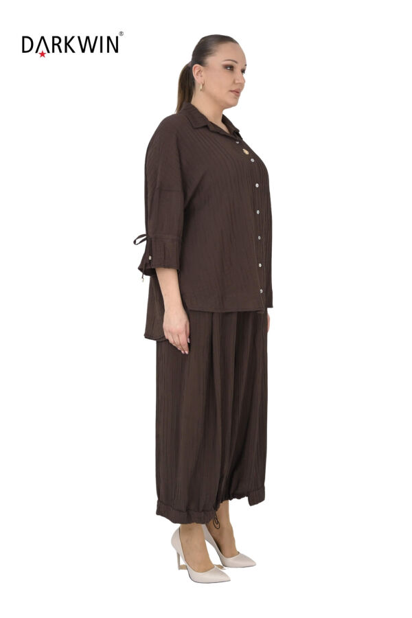 B4004 DARKWIN GÖMLEK-PANTOLON KAHVE - 2