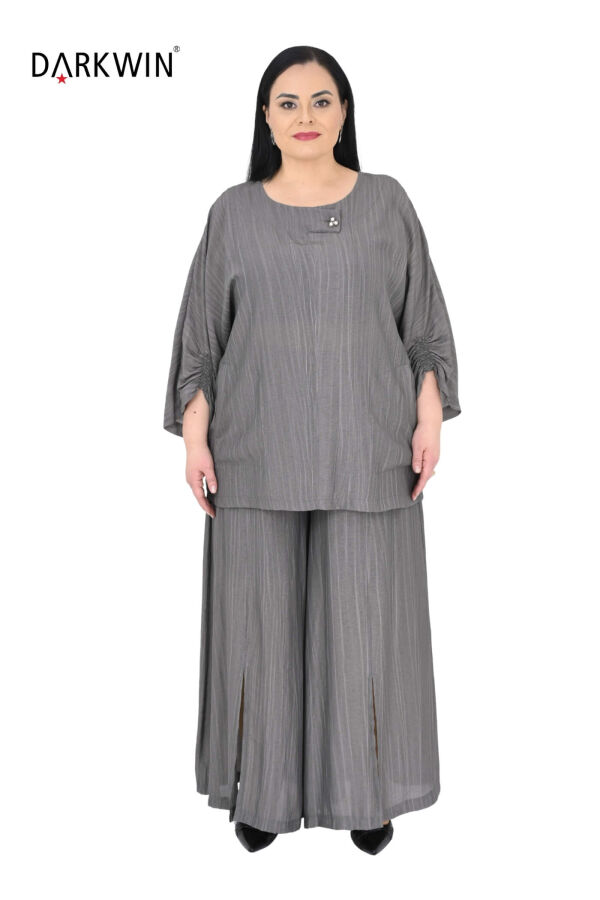 B4019 DARKWIN BLUZ-PANTOLON ANTRASIT - 1