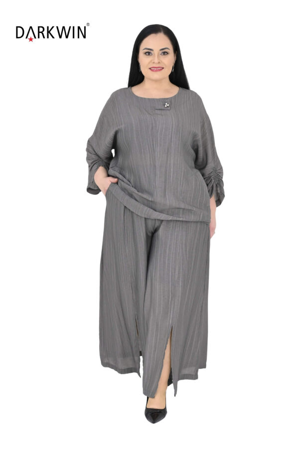 B4019 DARKWIN BLUZ-PANTOLON ANTRASIT - 4