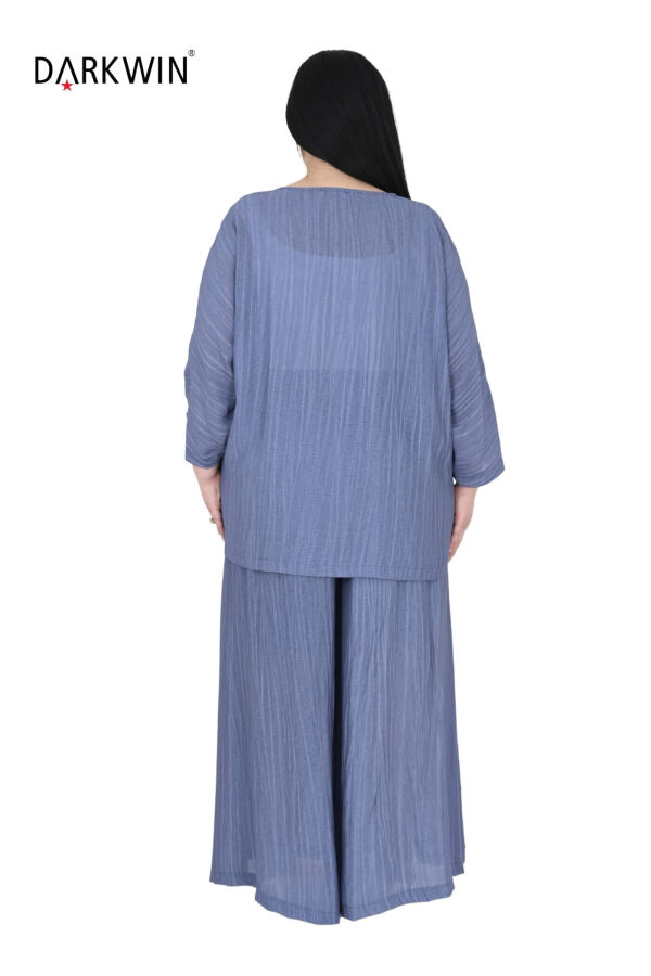 B4019 DARKWIN BLUZ-PANTOLON INDIGO - 3