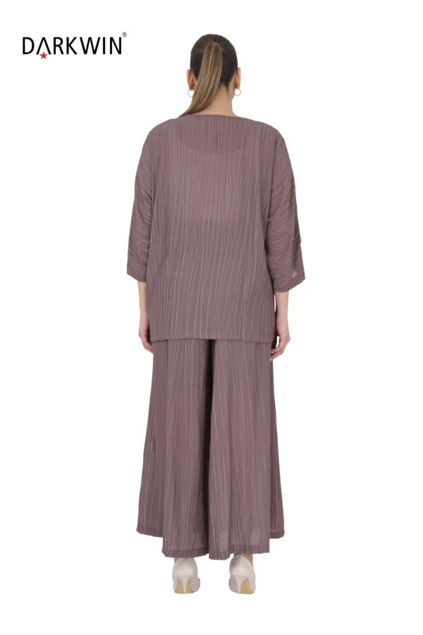 B4019 DARKWIN BLUZ-PANTOLON KAHVE - 3