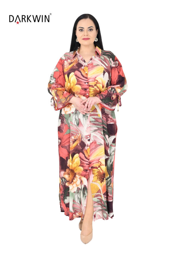 B4022 DARKWIN GÖMLEK-ELBİSE DESENLI - 4