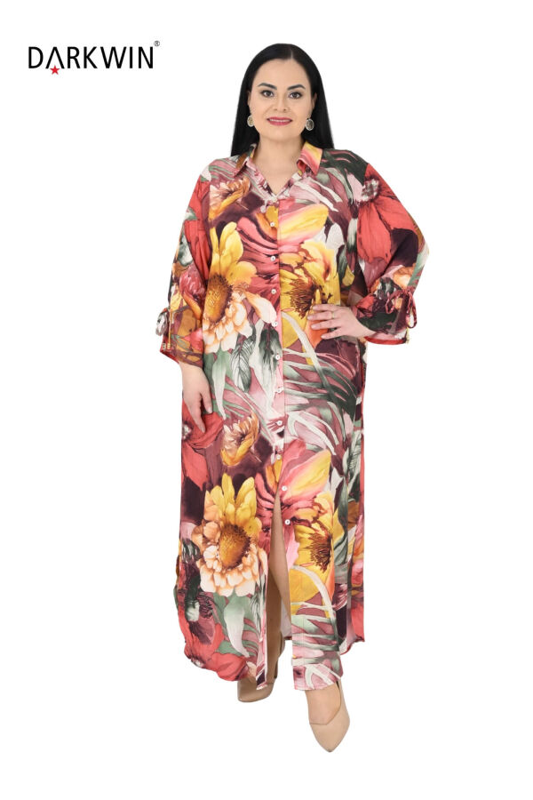 B4022 DARKWIN GÖMLEK-ELBİSE DESENLI - 5