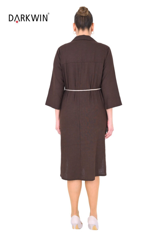 B4028 DARKWIN GÖMLEK-ELBİSE K.KAHVE - 3