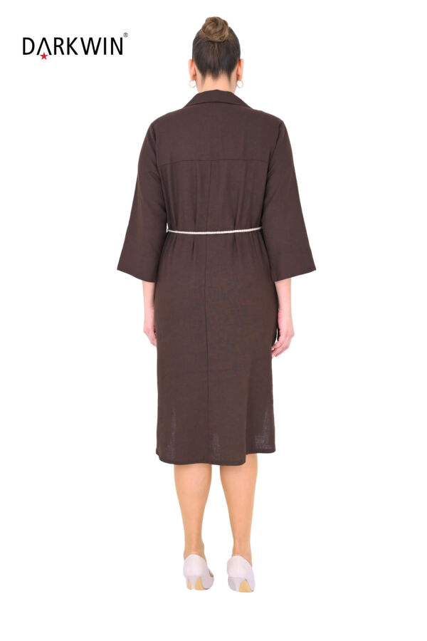 B4028 DARKWIN GÖMLEK-ELBİSE K.KAHVE - 3
