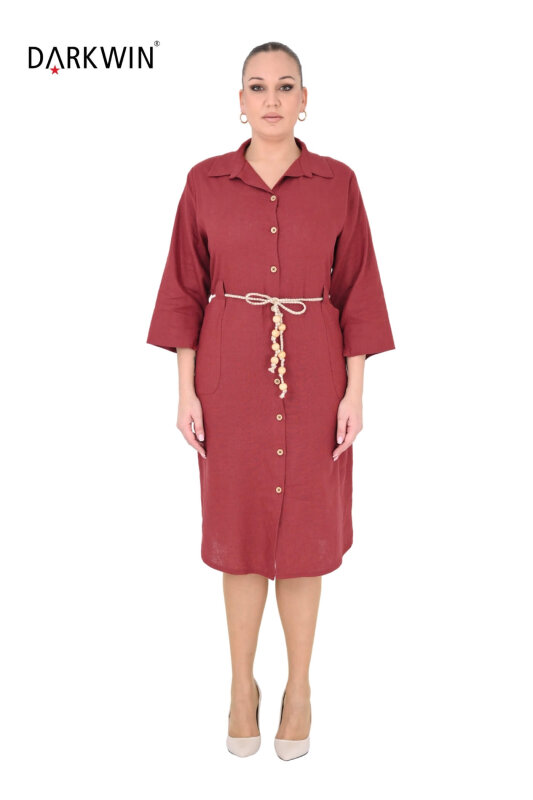 B4028 DARKWIN GÖMLEK-ELBİSE KIREMIT - DARKWIN