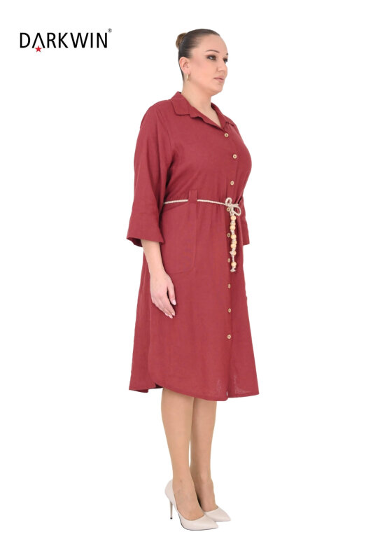 B4028 DARKWIN GÖMLEK-ELBİSE KIREMIT - DARKWIN (1)