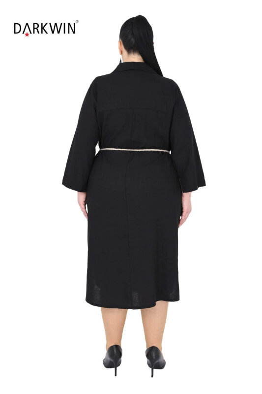 B4028 DARKWIN GÖMLEK-ELBİSE SIYAH - 3