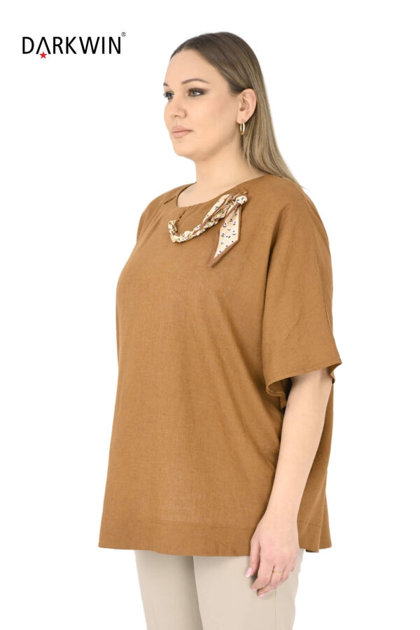 B4029 DARKWIN BLUZ ACIK KAHVE - 2