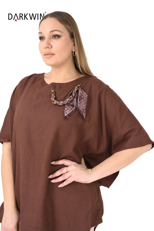 B4029 DARKWIN BLUZ KAHVE - 4